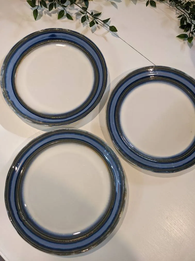 Sango Blue Waves Dinner Plates photo 1