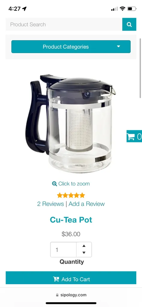 BNIB Cu-Tea Pot photo 1