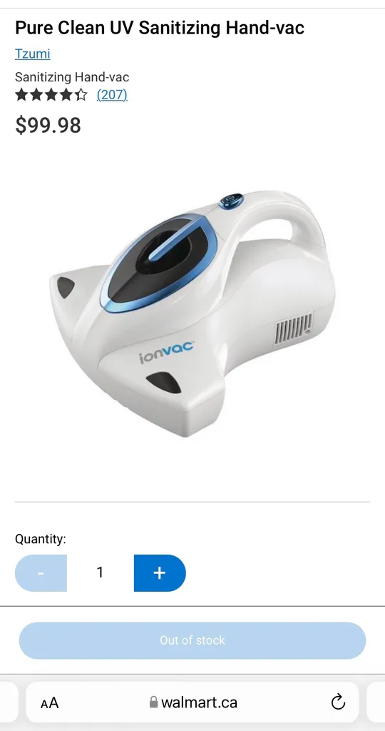 UV Light Hand-held Vacuum photo 1