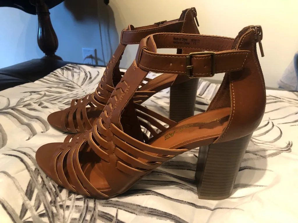 Size 10 Strappy Heels photo 1