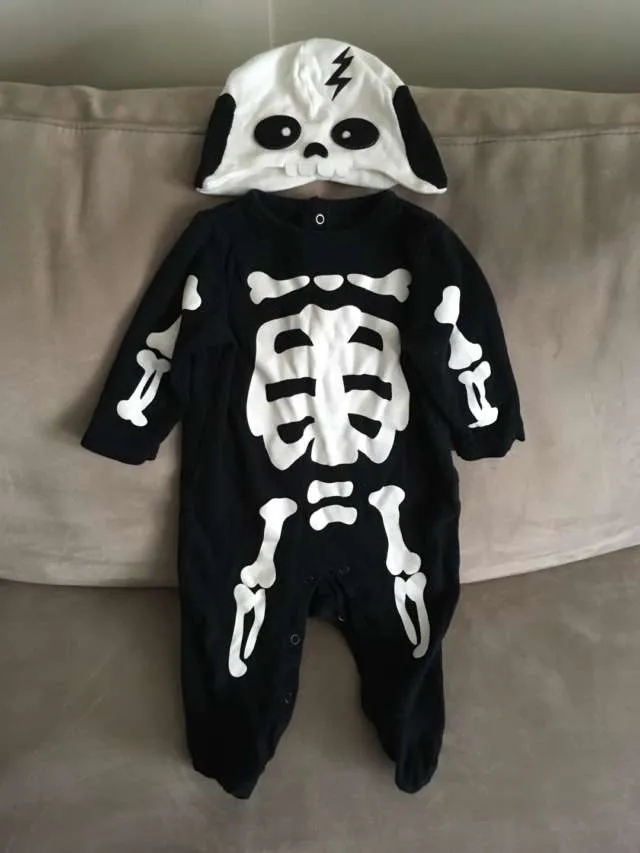 Baby Halloween costume - Skeleton 6-9M photo 1