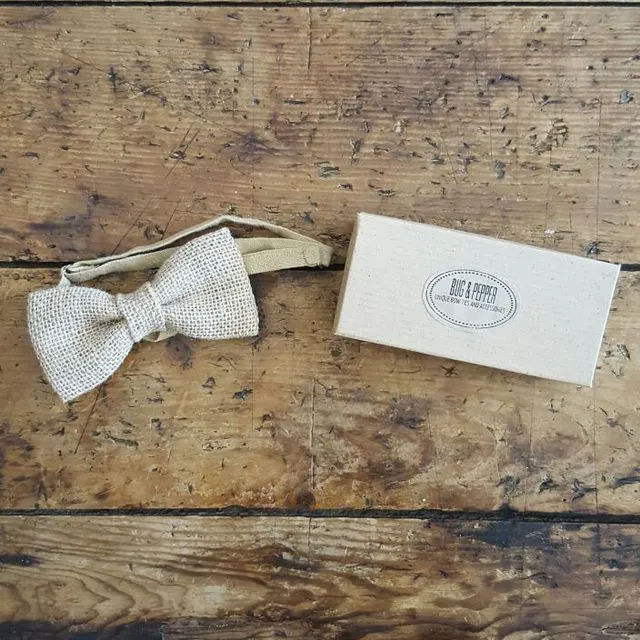 Burlap Bowtie photo 1