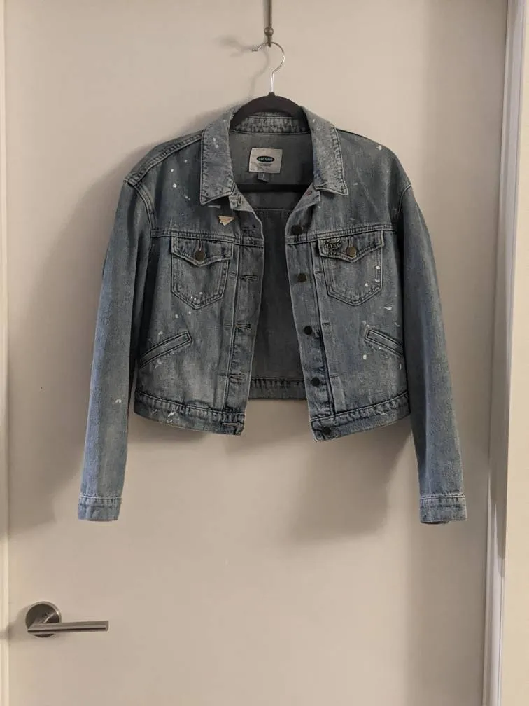 Old Navy Vintage Cropped Denim Jacket photo 1