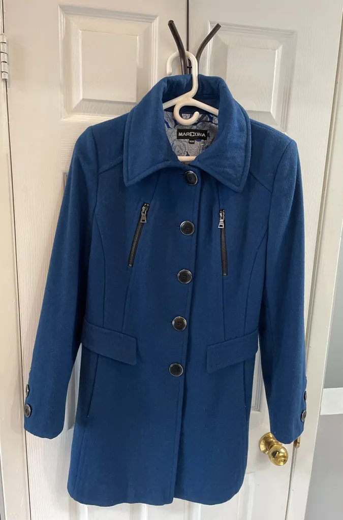 Beautiful Blue Wool Coat photo 1
