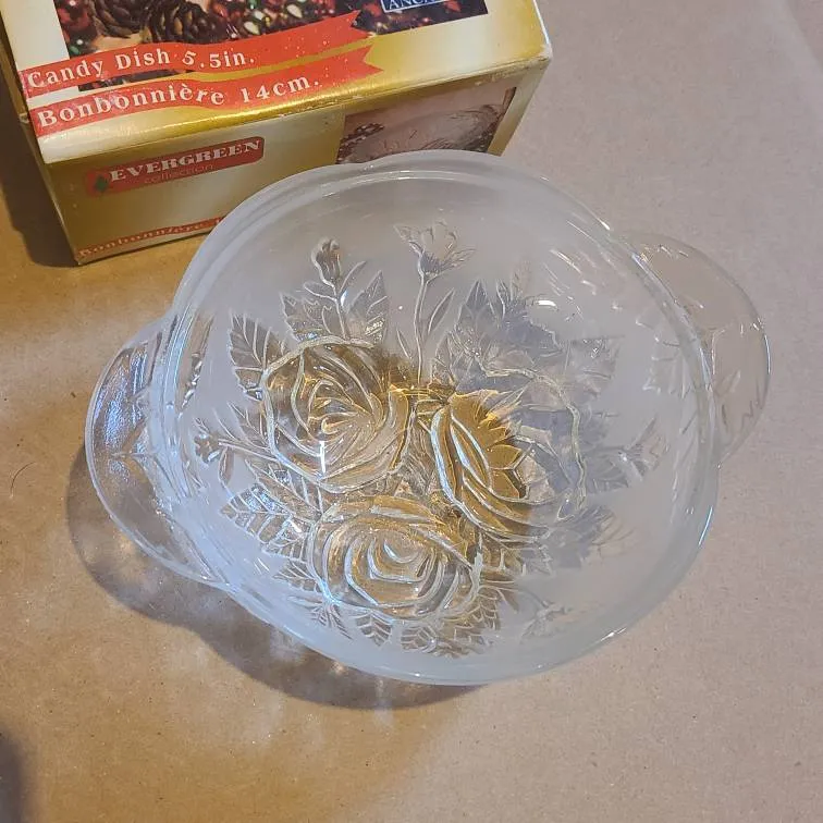 5.5" Glass Candy Dish photo 1