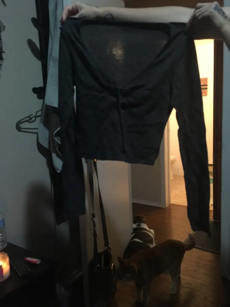 Grey Long sleeve Crop photo 1