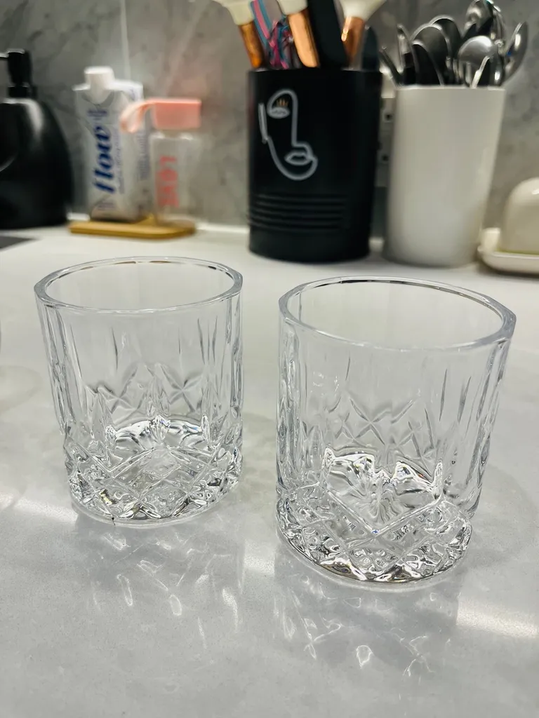 Crystal Scotch Glasses X 2 photo 1