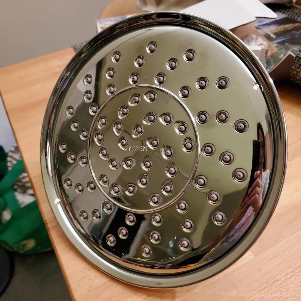 Moen Rain Showerhead, Faucet And Towel Rack photo 1