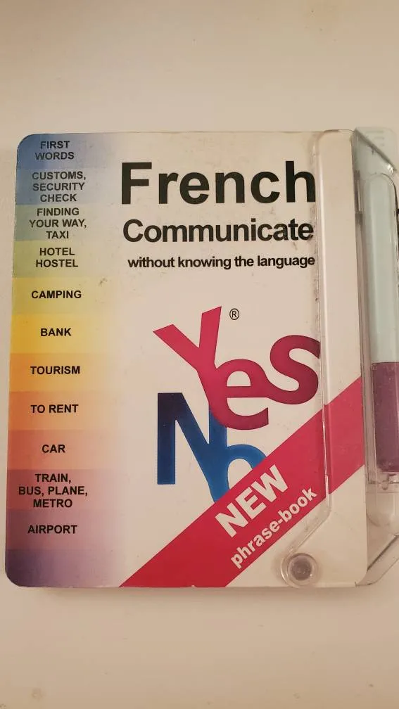 French Communication Book With Marker photo 1