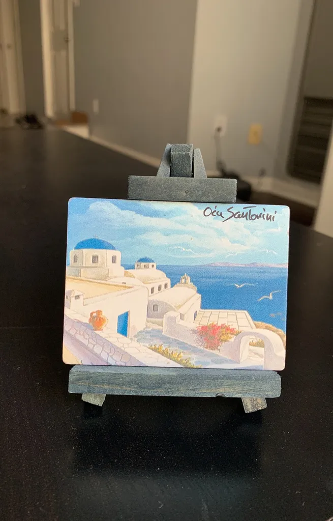 Small Painting Of Santorini photo 1