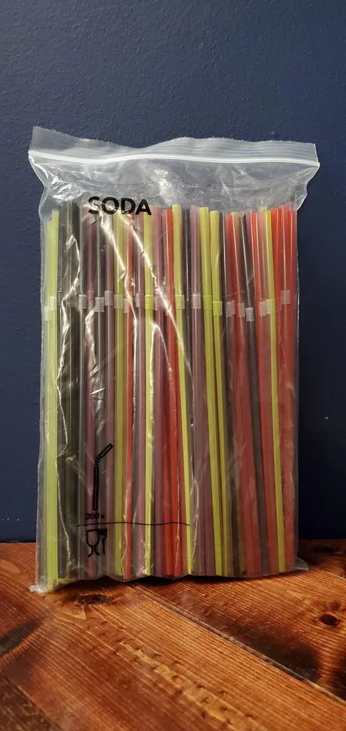 Multicolored Ikea Plastic Straws photo 1
