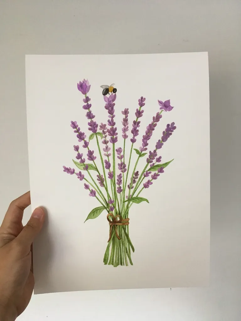 Original Watercolour Print 🌿 photo 1