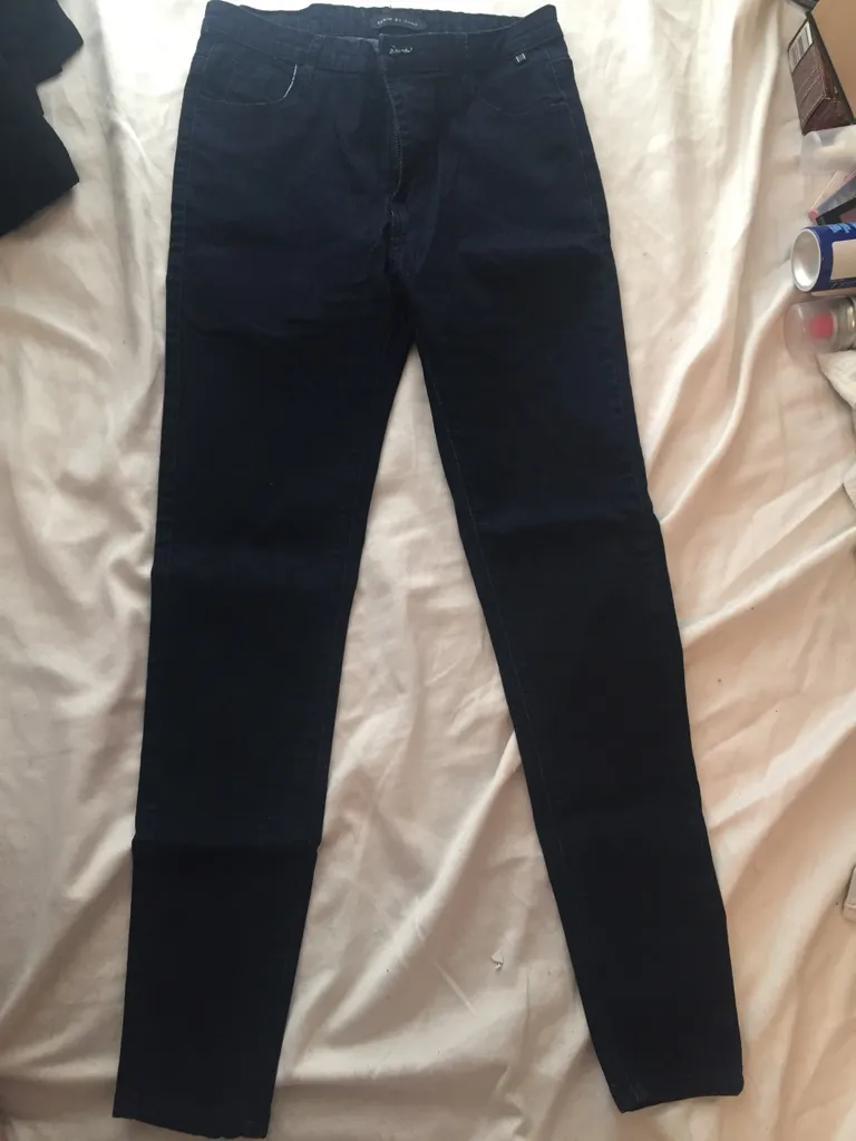 Korean dark blue jeans photo 1