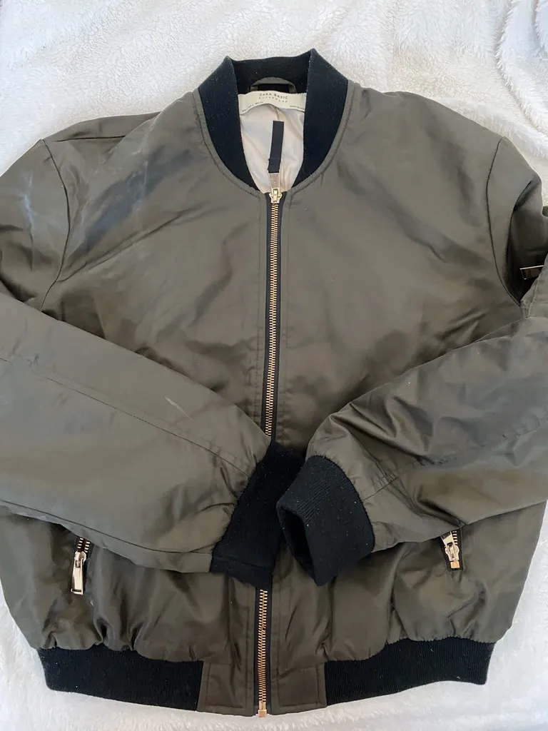 size small army green bomber jacket photo 1