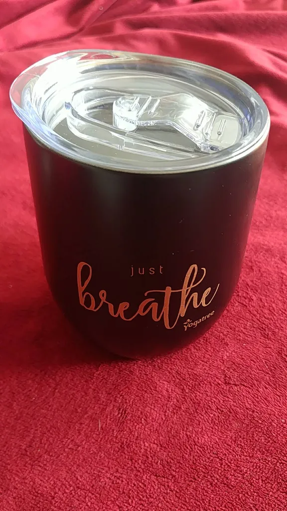 BNIB Just Breathe (yogatree) Insulated Travel Mug photo 1