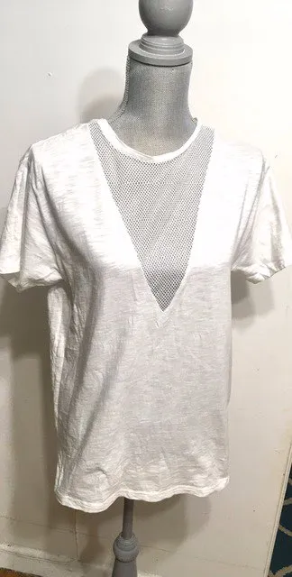 (Brand New) Mesh White T-Shirt photo 1