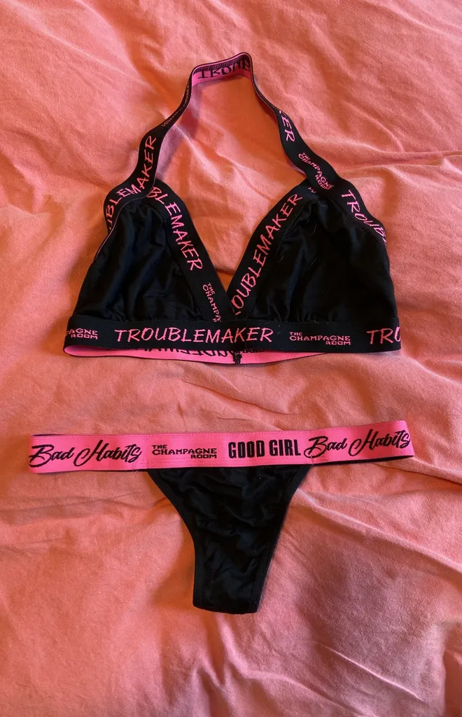 Champagne Room Bralette And Panties photo 1