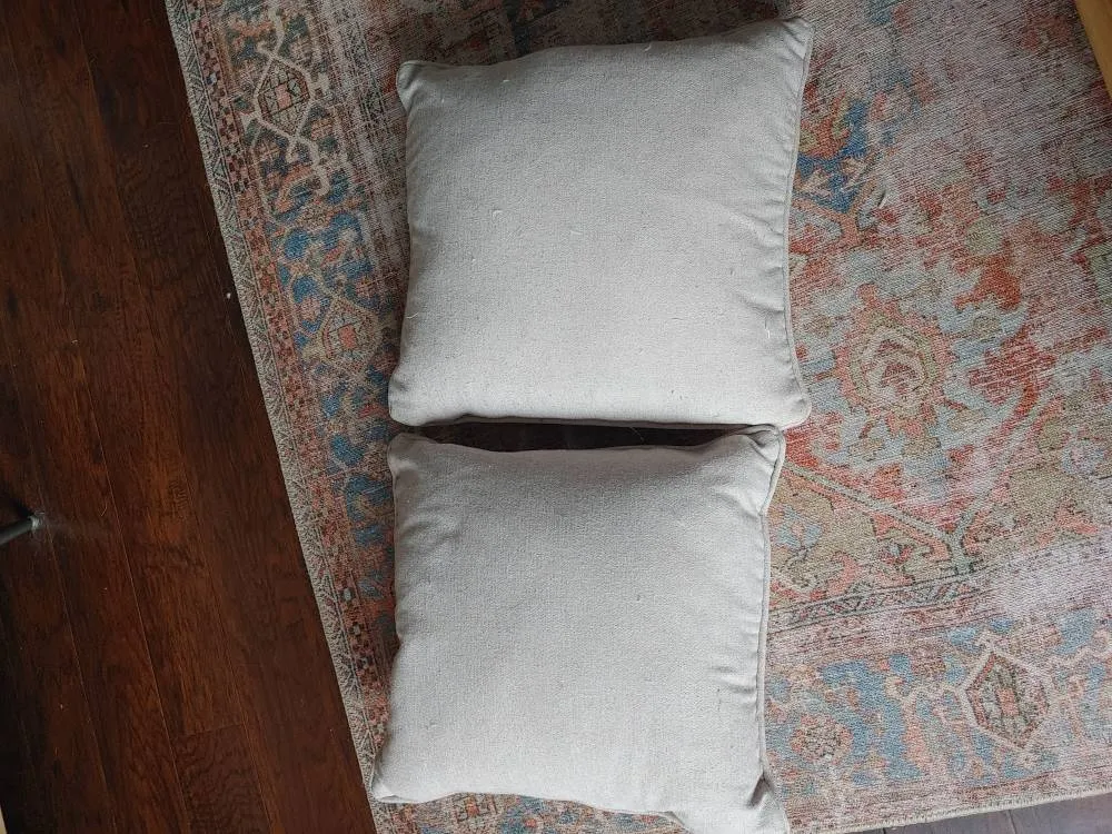 Beige Feather Pillows photo 1