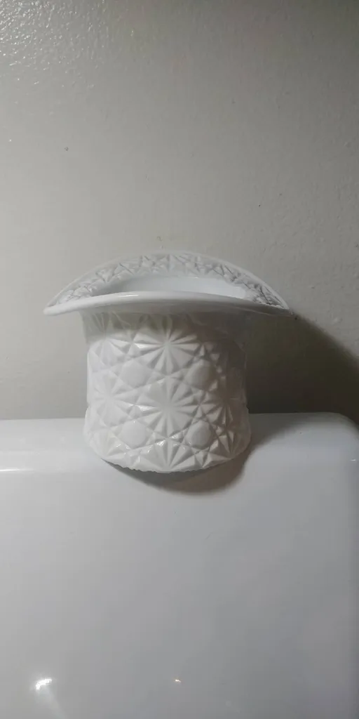 Milk Glass Top Hat photo 1