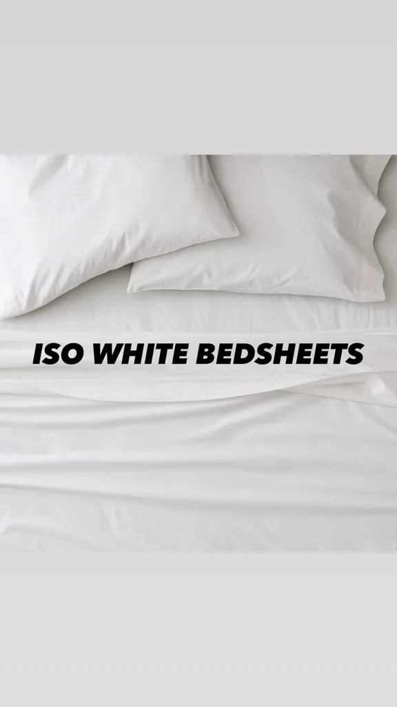 Iso Old White Bedsheets 100% Cotton photo 1