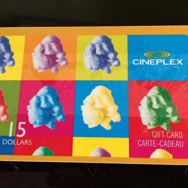 $15 Cineplex GC & $10 Empire Theatres (Sobeys) GC photo 1
