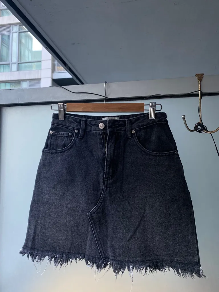 denim skirt size S photo 1