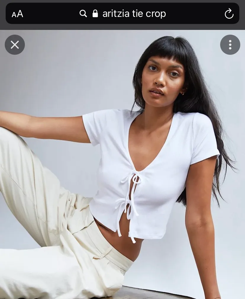 Aritzia Crop Tie Top photo 1