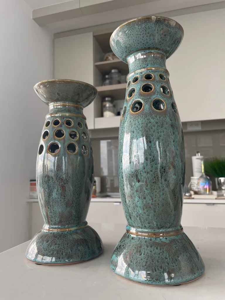 Beautiful Ceramic Candelabra Set photo 1