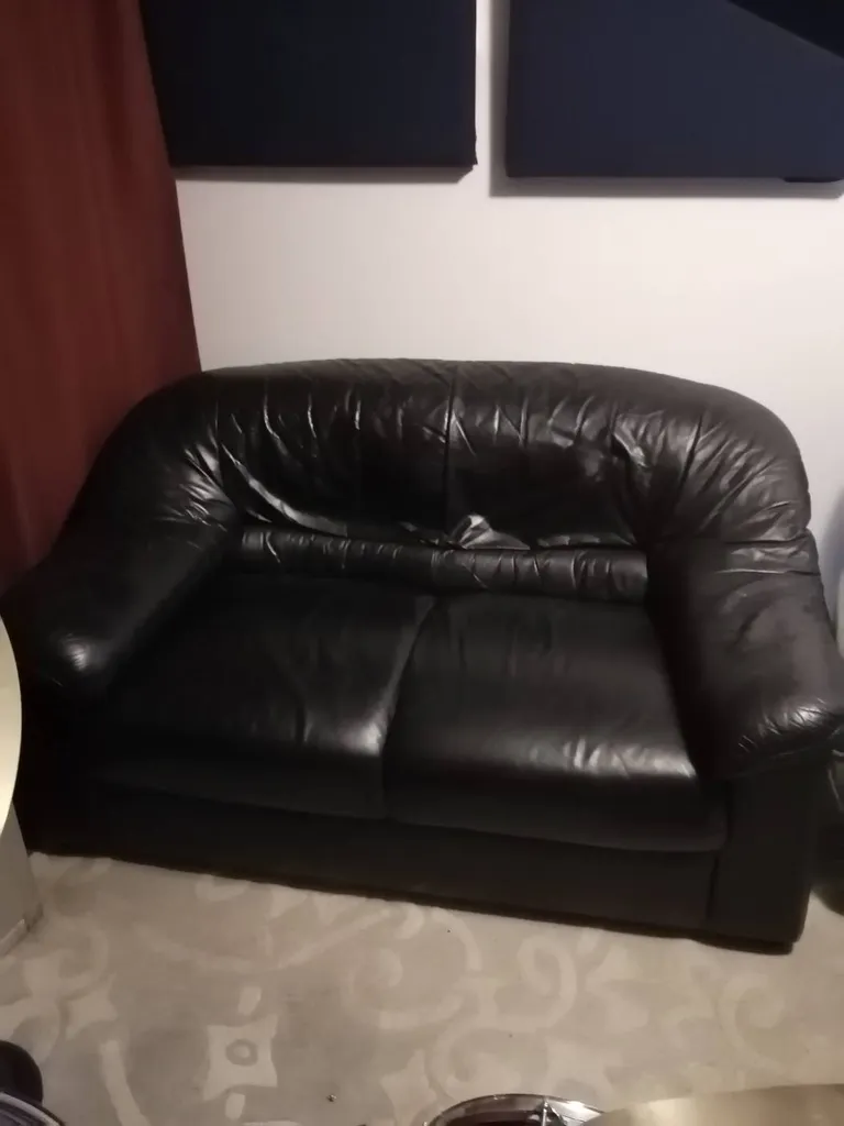 Leather Loveseat photo 1