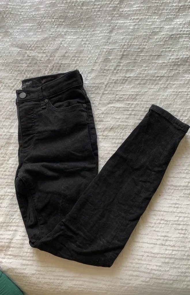 High Rise Black Denim photo 1