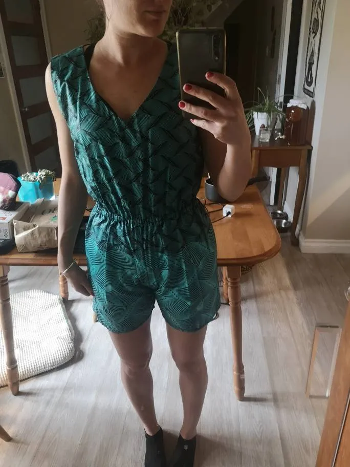 African Fabric Romper photo 1