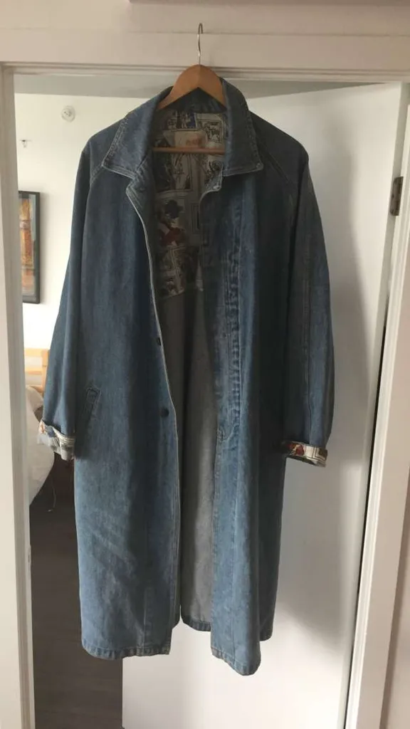 Vintage Long Jean Coat photo 1