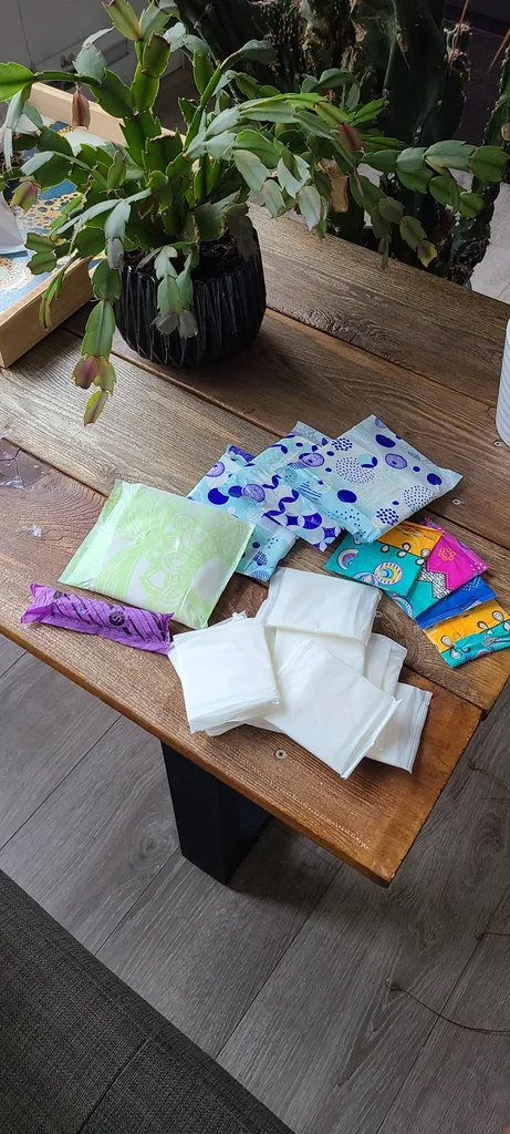 Bunch Of Menstural Pads And A Lone Tampon photo 1