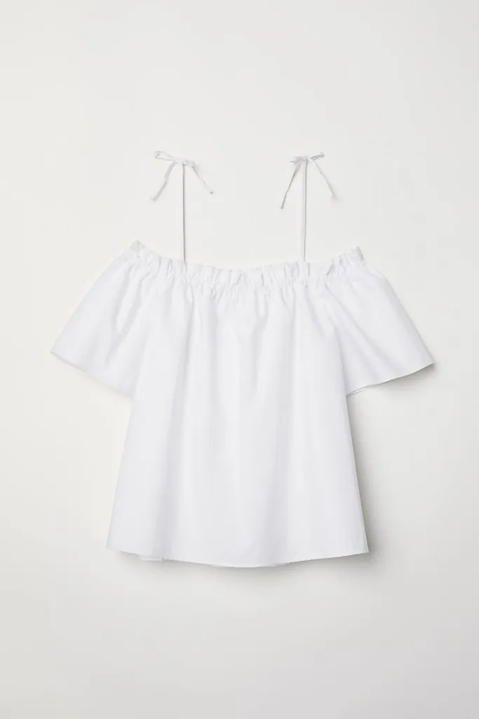 H&M White Top photo 1