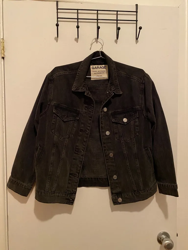 Garage Boyfriend Black Denim Jacket photo 1