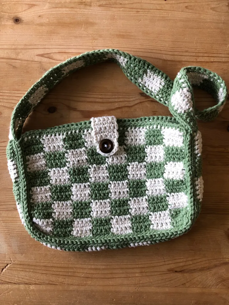 Handmade Crochet Shoulder Bag photo 1