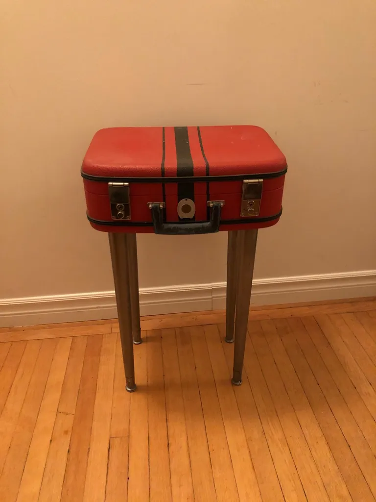Vintage Suitcase On Legs photo 1