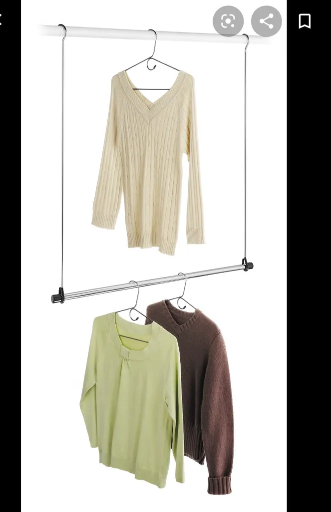 Chrome Heavy-Duty Wardrobe Extender photo 1