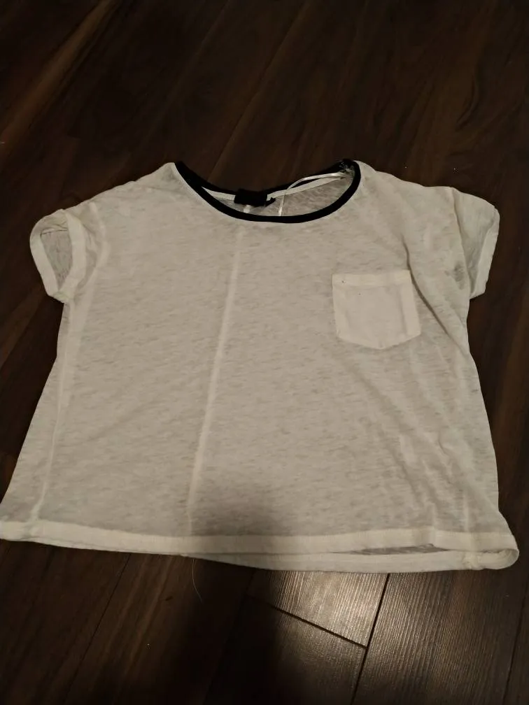 White Sheer top photo 1