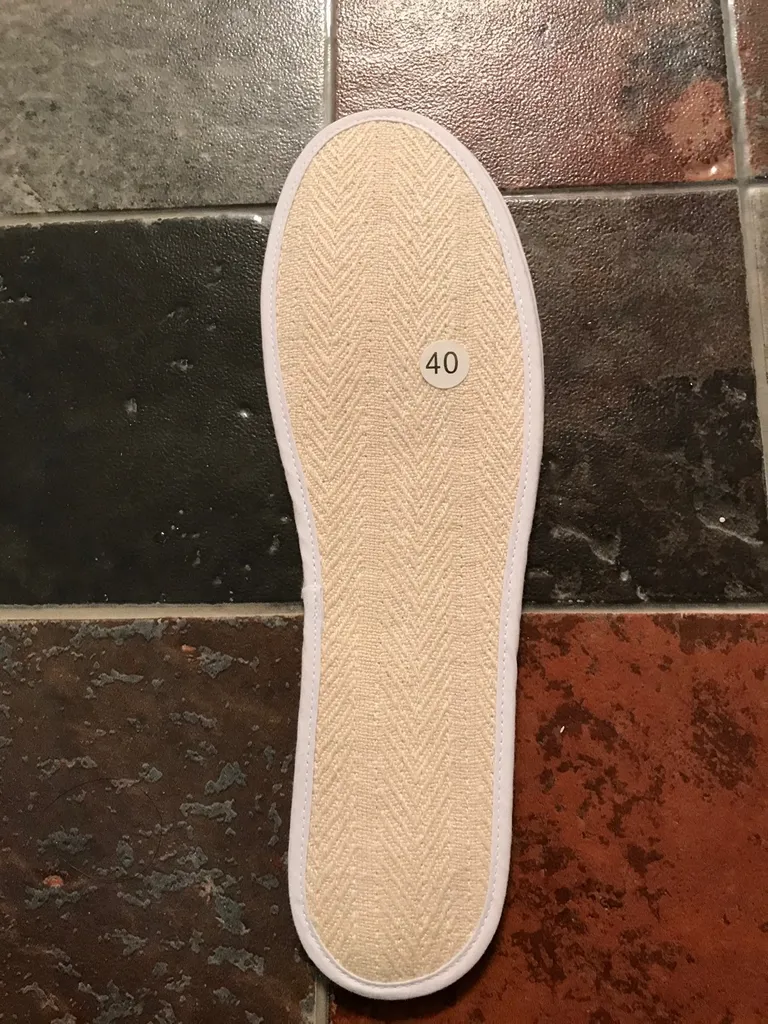 Hemp Insoles size 40 photo 1