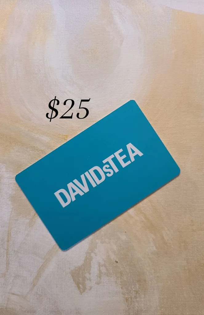 $25 DAVIDS TEA GC photo 1