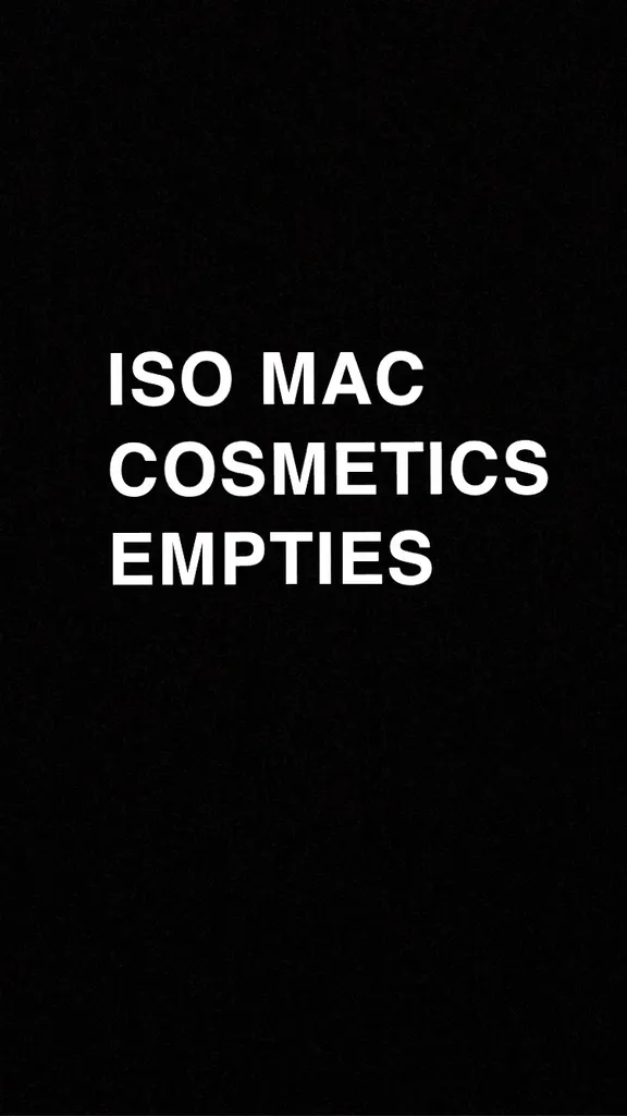 ISO Mac Cosmetics Empties photo 1
