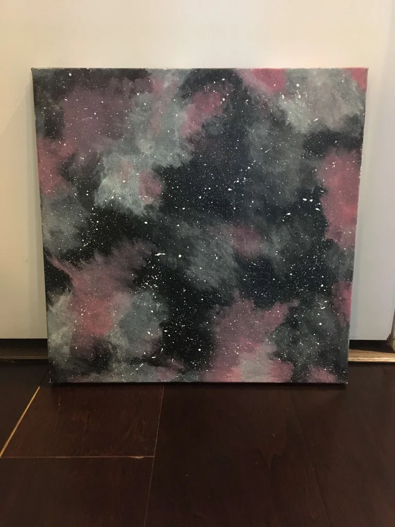 Galaxy Painting - 12inx12in photo 1
