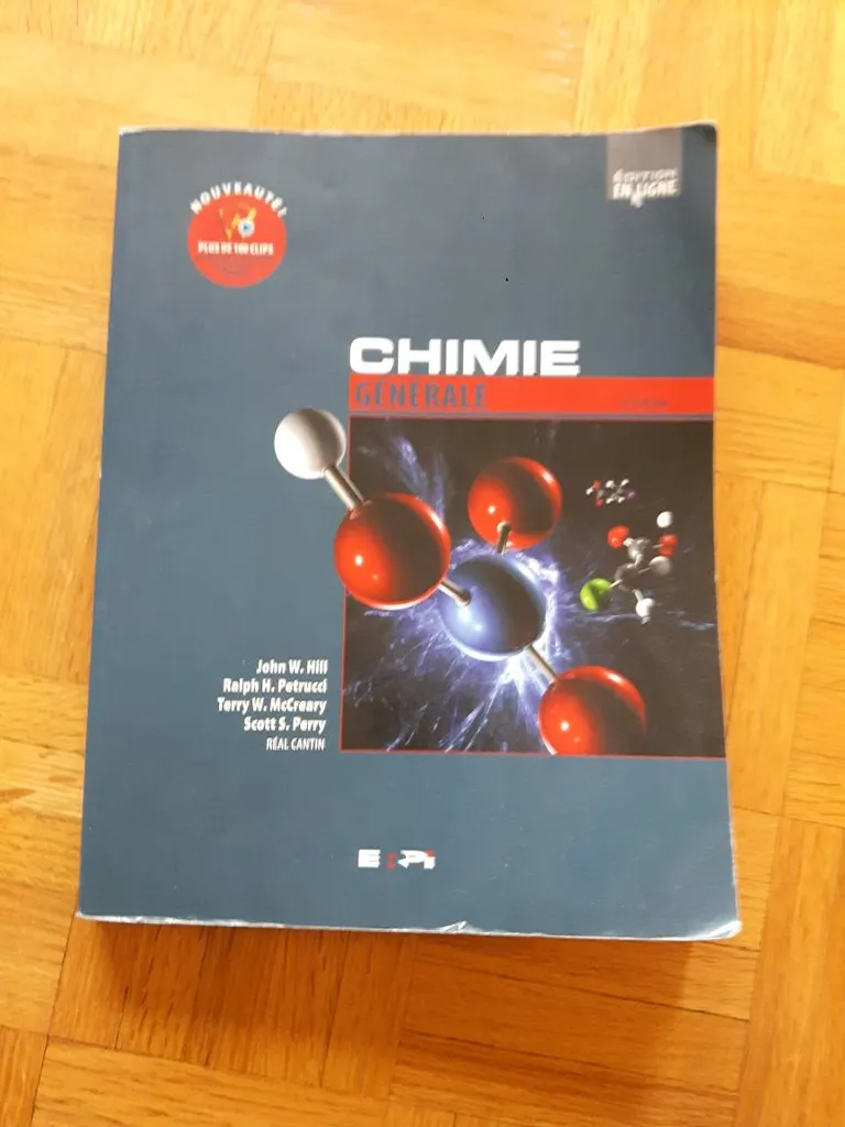 Manuel de chimie générale photo 1