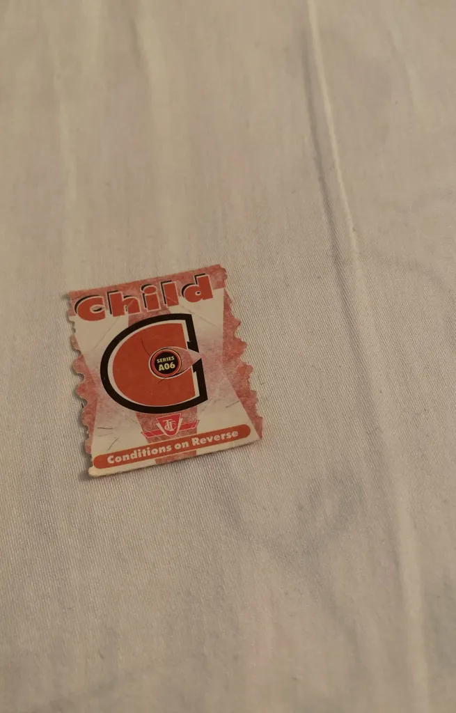 ttc old ticket child photo 1