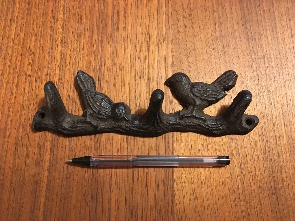 Cast Iron 3 Bird Hook photo 1