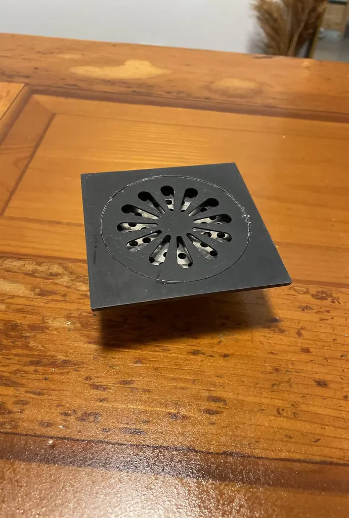 4” Square Shower Drain, Hotel Style Anti-Clogging & Anti-Odor photo 1