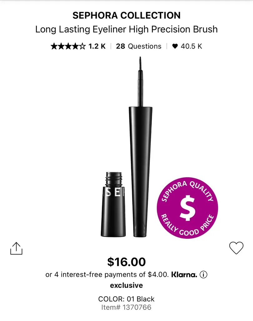 Sephora Liquid Eyeliner photo 1