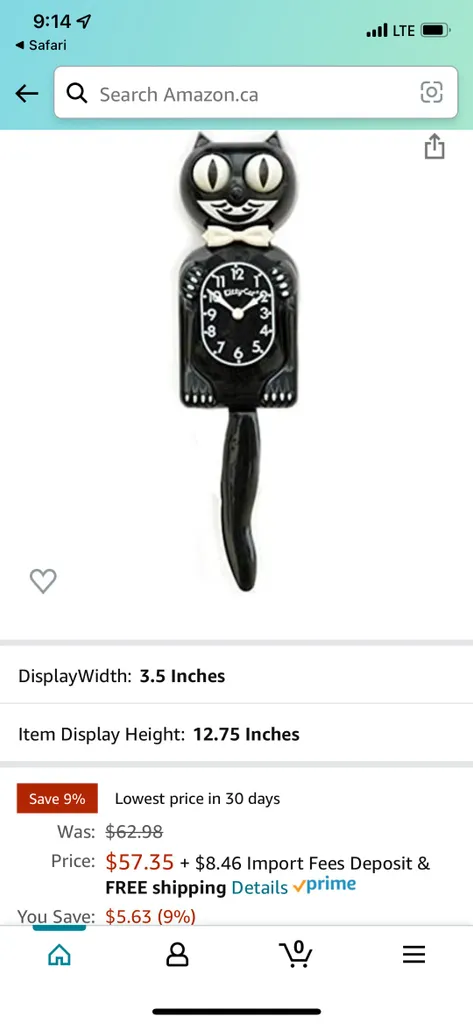 Kit-Cat Wall Clock photo 1