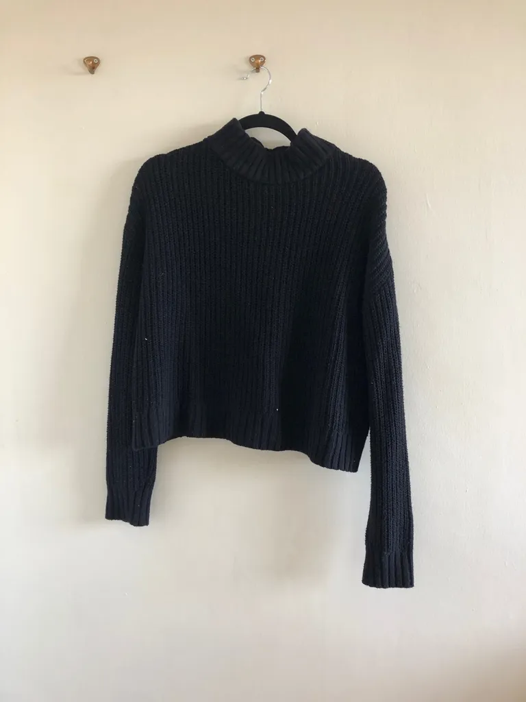 Black Knit Sweater photo 1